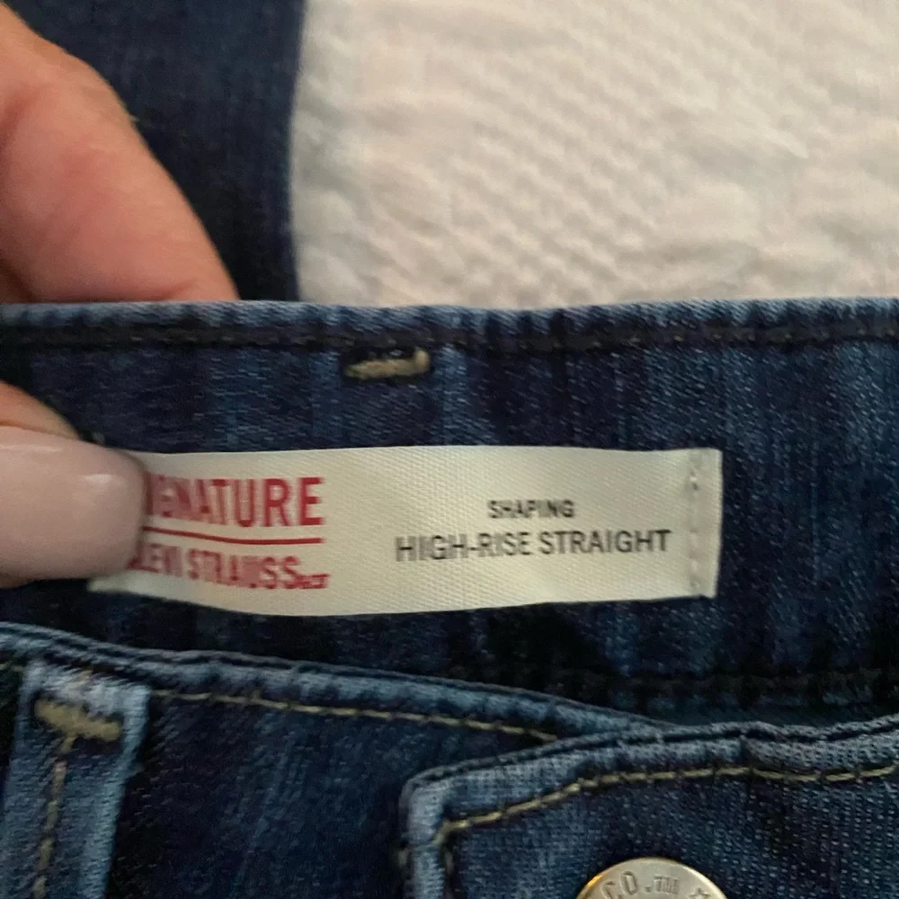 Levi's Blue Straight Jeans Classic Indigo - Picture 2 of 11